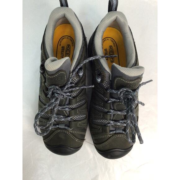 KEEN Utility Womens Flint 2 Low Soft Toe Work Shoes Grey Size 6.5M Hiking Shoe - Picture 5 of 7